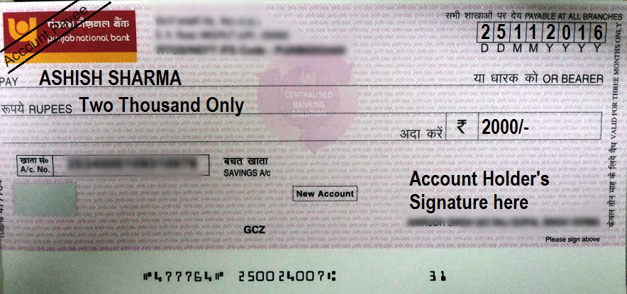 Account Payee Cheque and Crossed Cheque Difference