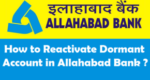 How to Reactivate Dormant Account in Allahabad Bank