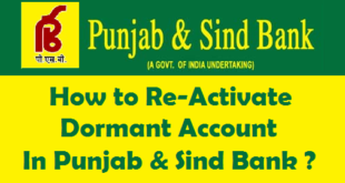 How to Re-Activate Dormant Account in Punjab & Sind Bank