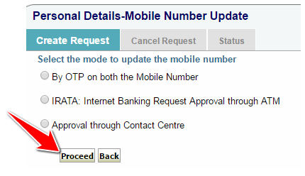 Change mobile Number in SBI by OTP IRATA Contact Centre
