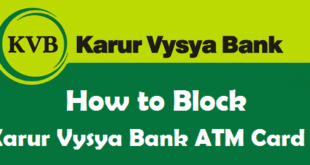 How to Block Karur Vysya Bank ATM Card
