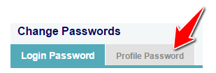 Profile Password in SBI Online 