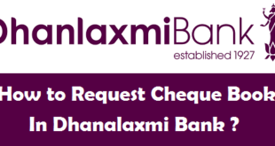 How to Request Cheque Book in Dhanalaxmi Bank