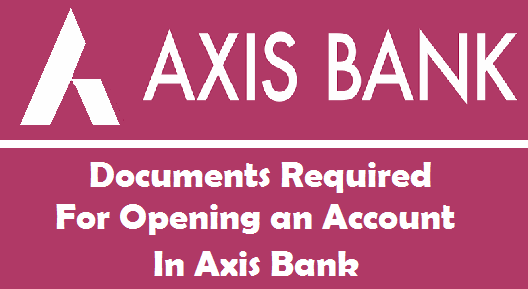 axis bank account opening address proof