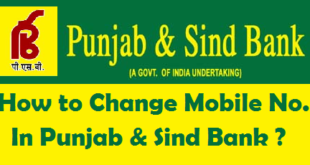 How to Change Registered Mobile Number in Punjab & Sind Bank